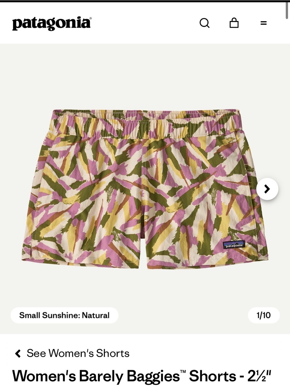 Patagonia Women's Barely Baggies Shorts